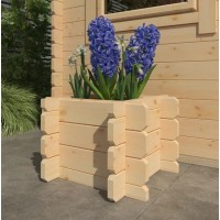 Log Cabin Planter