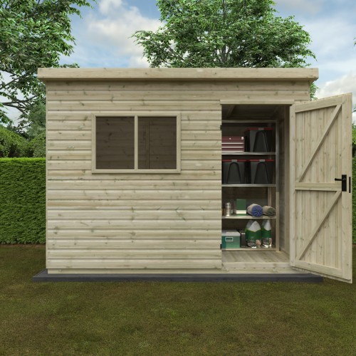 Tanalised Deluxe Pent Shed