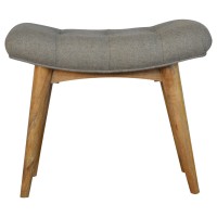 Curved Grey Tweed Bench (Copy)