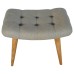 Curved Grey Tweed Bench (Copy)