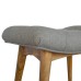 Curved Grey Tweed Bench (Copy)
