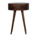 Nordic Chestnut Circular Bedside
