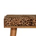 Leopard Velvet Tray Style Footstool Leopard Velvet Tray Style Footstool