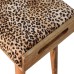 Leopard Velvet Tray Style Footstool Leopard Velvet Tray Style Footstool
