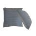 Ribbed Grey Cushion Set of 2