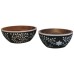 Floral Resin Inlay Bowl Set Floral Resin Inlay Bowl Set