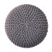 Keeva Grey Round Footstool Keeva Grey Round Footstool