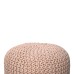 Keeva Beige Round Footstool