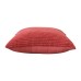 Ribbed Red Cushion Set of 2