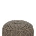 Crotchet Grey Footstool