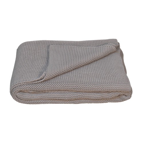 Double Grey Knitted Throw Double Grey Knitted Throw
