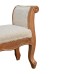 Cream Boucle French Style Bench