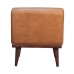 Tan Buffalo Backrest Footstool Tan Buffalo Backrest Footstool