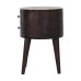 Light Walnut Rounded Bedside Table Light Walnut Rounded Bedside Table