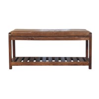 Buffalo Slatted Hallway Bench
