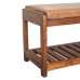 Buffalo Slatted Hallway Bench
