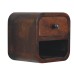 Extra Mini Curved Chestnut Bedside with Open Slot Extra Mini Curved Chestnut Bedside with Open Slot