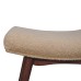 Honey Caramel Boucle Cream Curved Bench