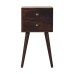 Mini 2 DrawerCalifornia Walnut Bedside