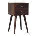 Mini 2 DrawerCalifornia Walnut Bedside