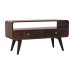 Curved California Walnut Media Unit
