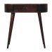 California Walnut Rounded Small Console Table