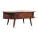 Chestnut Oval Coffee Table with 2 Drawers Chestnut Oval Coffee Table with 2 Drawers