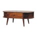 Chestnut Oval Coffee Table with 2 Drawers Chestnut Oval Coffee Table with 2 Drawers