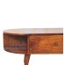 Chestnut Oval Coffee Table with 2 Drawers Chestnut Oval Coffee Table with 2 Drawers