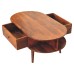 Chestnut Oval Coffee Table with 2 Drawers Chestnut Oval Coffee Table with 2 Drawers
