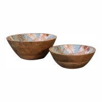 Floral Bird Bowl Set of 2