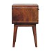 Avora Chestnut Nightstand with Drawer and open slot