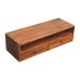 Lunar 2 Drawer Chestnut Wall Mounted Media Unit