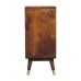 Avora Brass Embossed 2 Door Chestnut Cabinet