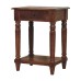 Turned Legs Chestnut 1 Drawer Side Table