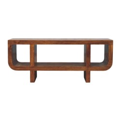 Orion Curved Chestnut Media Unit