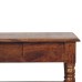 Turned Legs Chestnut 2 Drawer Coffee Table