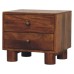 Tula 2 Drawer Chestnut Nightstand Tula 2 Drawer Chestnut Nightstand