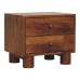 Tula 2 Drawer Chestnut Nightstand Tula 2 Drawer Chestnut Nightstand