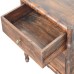 Bamboo Frame Nightstand in Roasted Almond