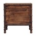Bamboo Frame Nightstand in Roasted Almond