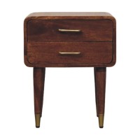 Valenza Two-Drawer Bedside Table