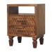 Cadiz Carved Open-Shelf Bedside
