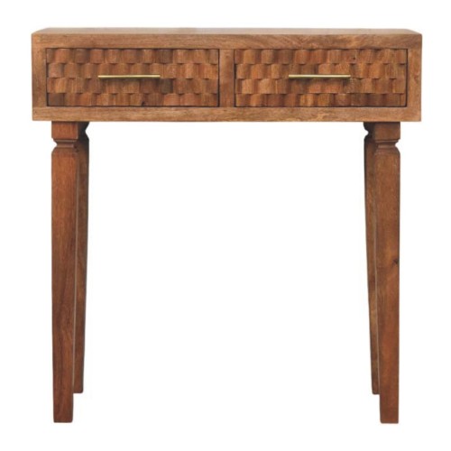 Cadiz Carved Twin-Drawer Console