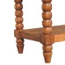 Spindle Leather Bench