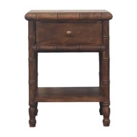 Bamboo Carved Bedside Table