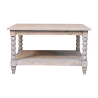 Spindle Acid Wash Coffee Table
