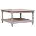 Spindle Acid Wash Coffee Table